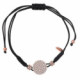 Pulsera Salvatore Macrame Negra 234P0007