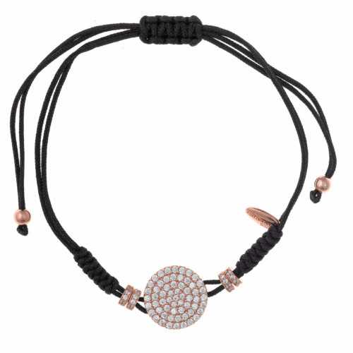 Pulsera Salvatore Macrame Negra 234P0007