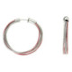 Pendientes Pesavento DNA Spring. Plata Rosa - Rodio WDNAO201