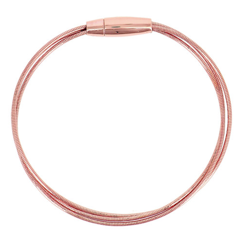 Pulsera Pesavento DNA Spring. Plata Rosa WDNAB363