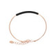 Pulsera Pesavento DNA Spring. Plata Rosa + Polvo Negro WDNAB187