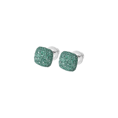 Pendientes Pesavento Polvere di Sogni. Plata de rodio + Verde WPSCO051