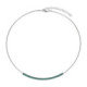 Collar Pesavento DNA Spring. Plata Rodio + Verde Amazzonia WPSCG003