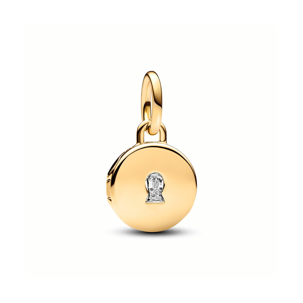 Charm Pandora Colgante Medalla Grabable. Chapado Oro 14K 763066C01