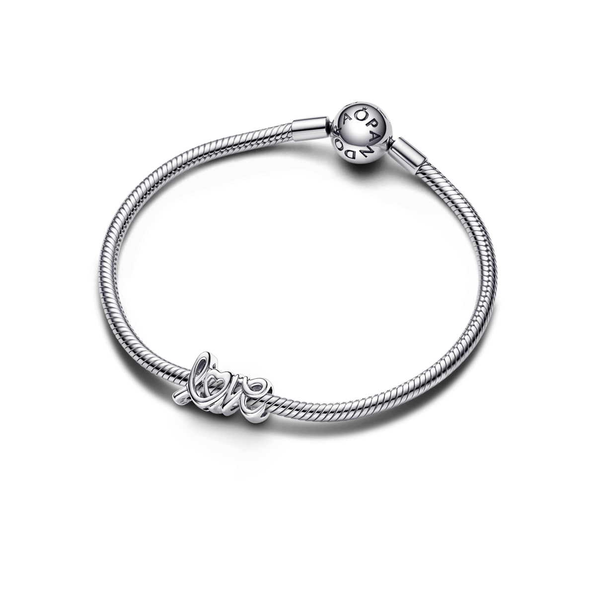 Charm Pandora en plata de ley Love Escrito a Mano 793055C00