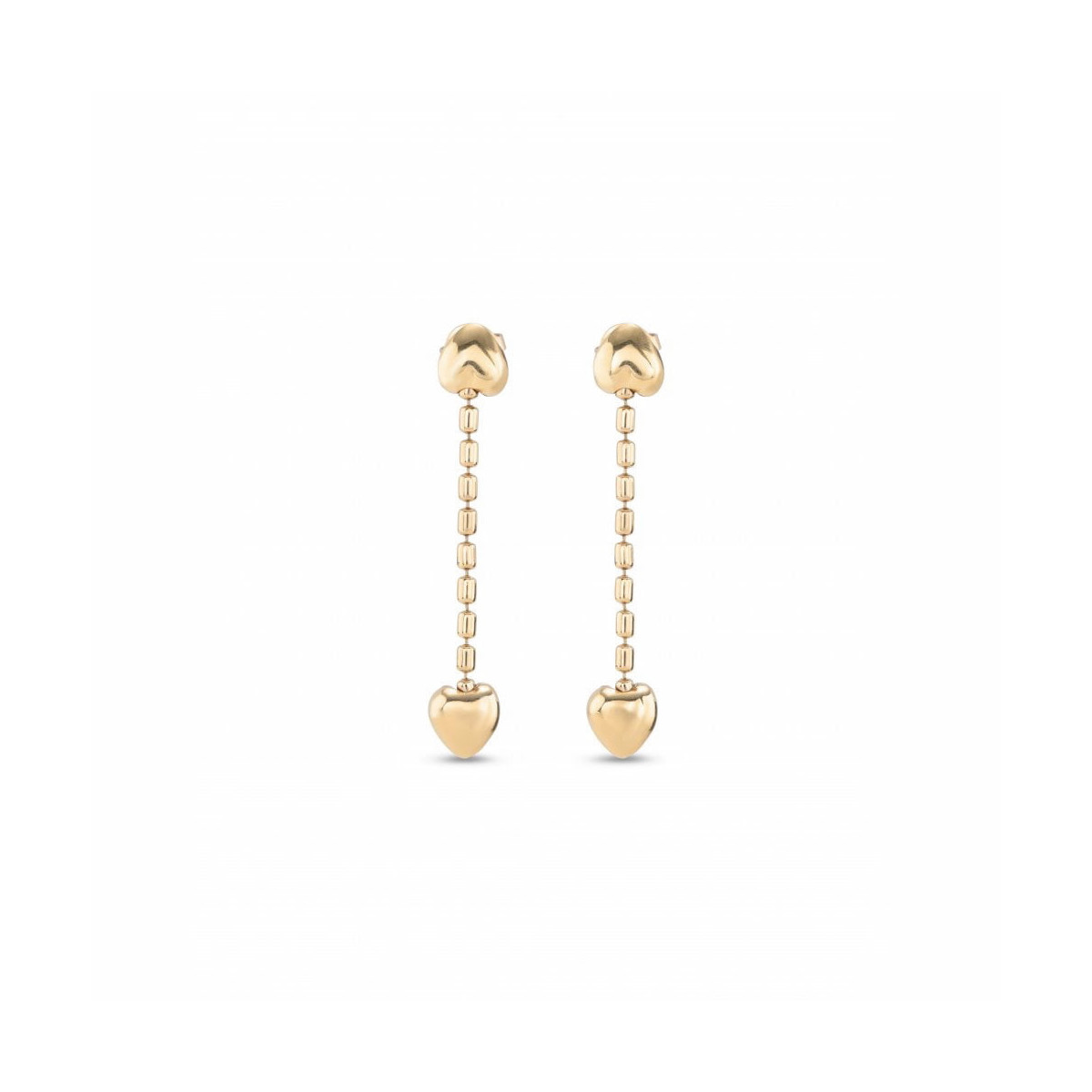 Pendientes Uno de 50 Cupido. Bañado en oro de 18k PEN0935ORO0000U