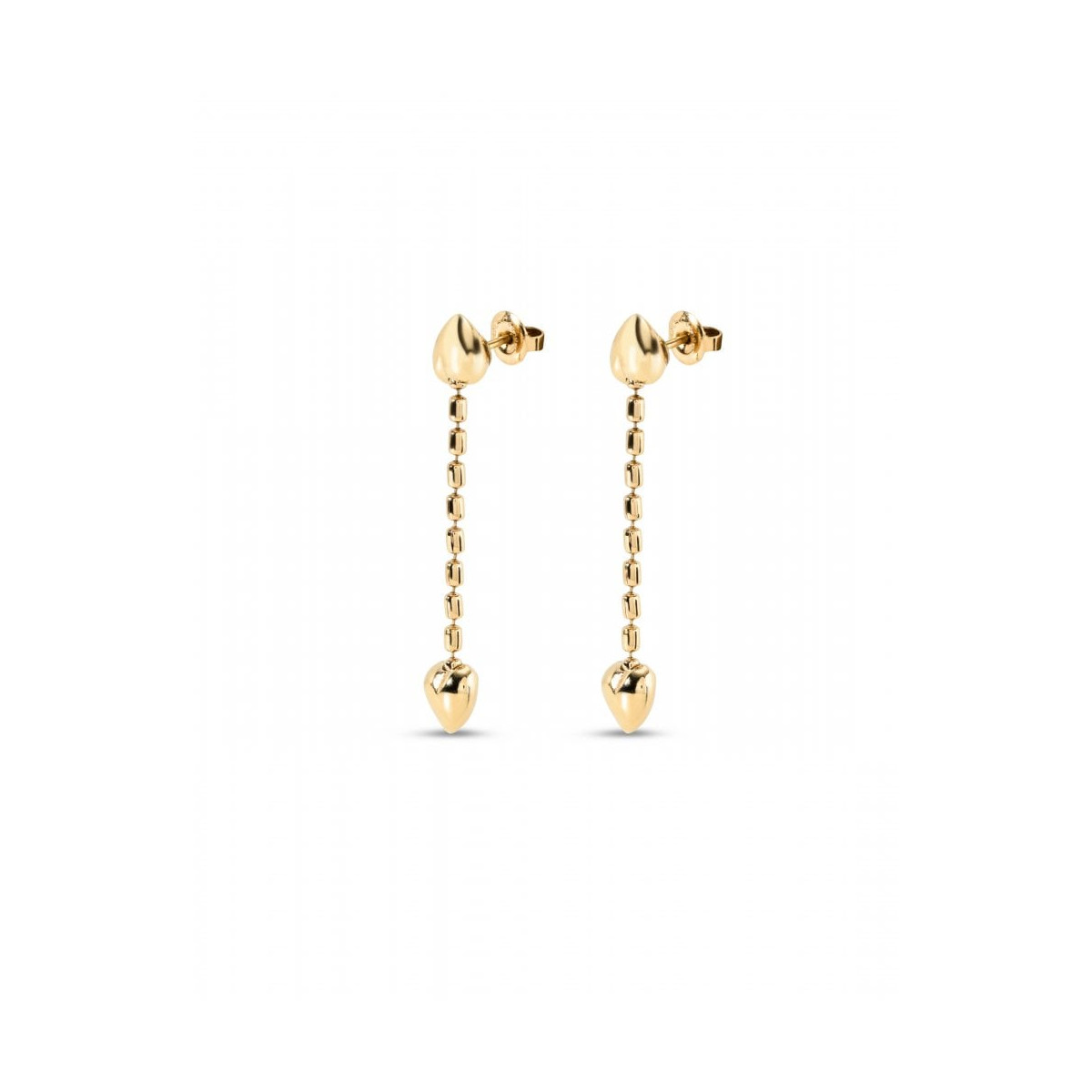 Pendientes Uno de 50 Cupido. Bañado en oro de 18k PEN0935ORO0000U