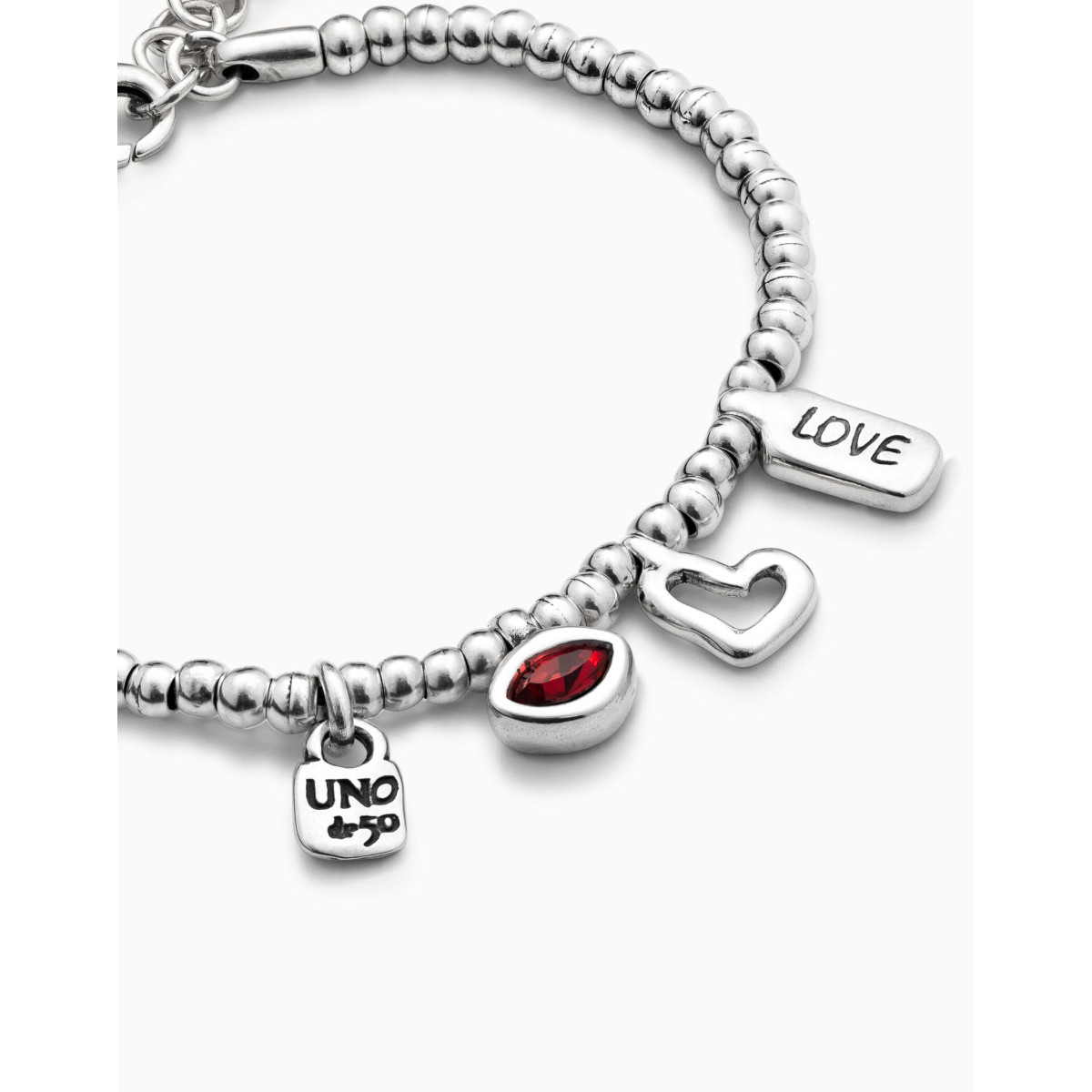 Pulsera Uno de 50 I´m Waiting 4 U Red PUL1852ROJMTL0