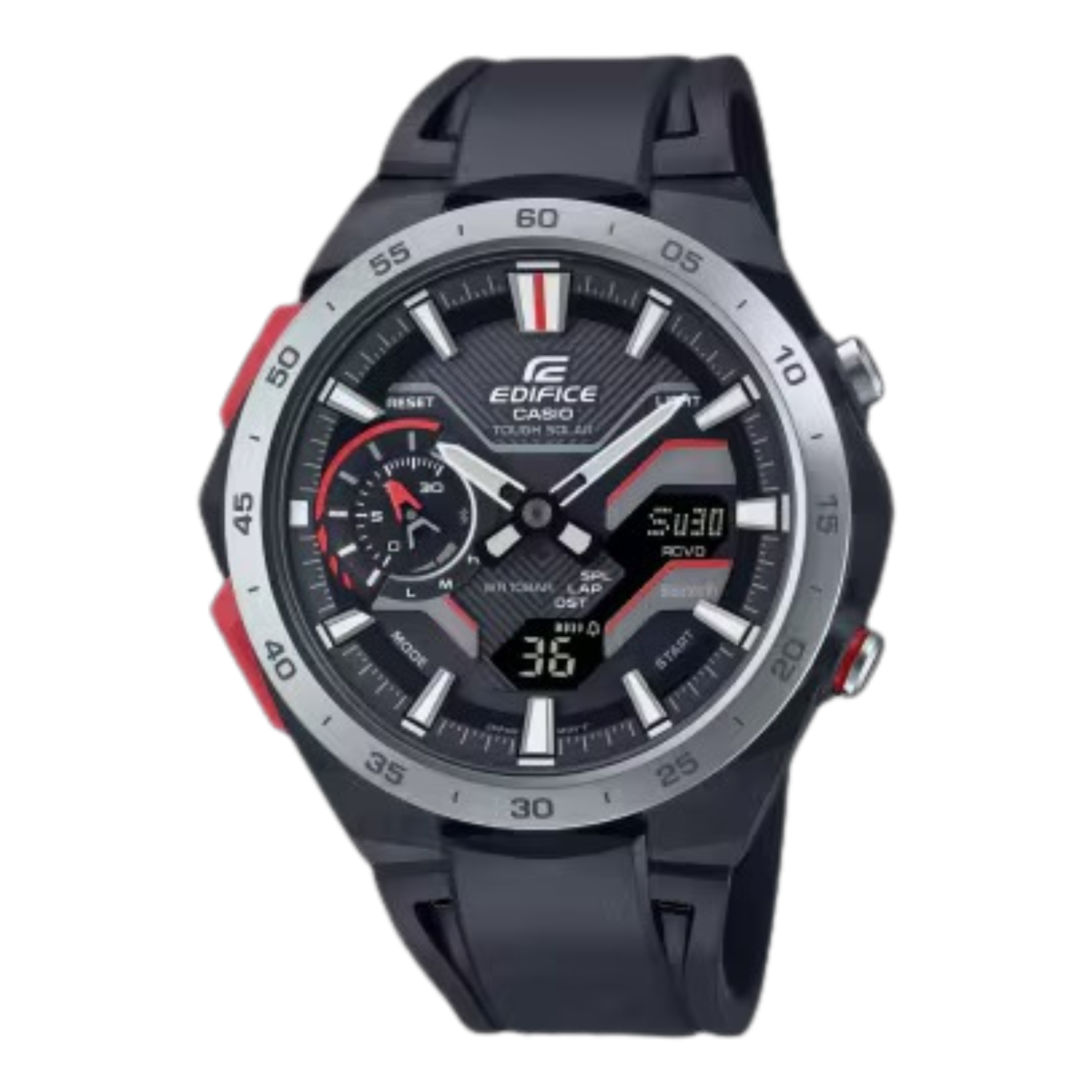 Reloj Edificen Windflow. Negro - Rojo ECB-2200P-1AEF