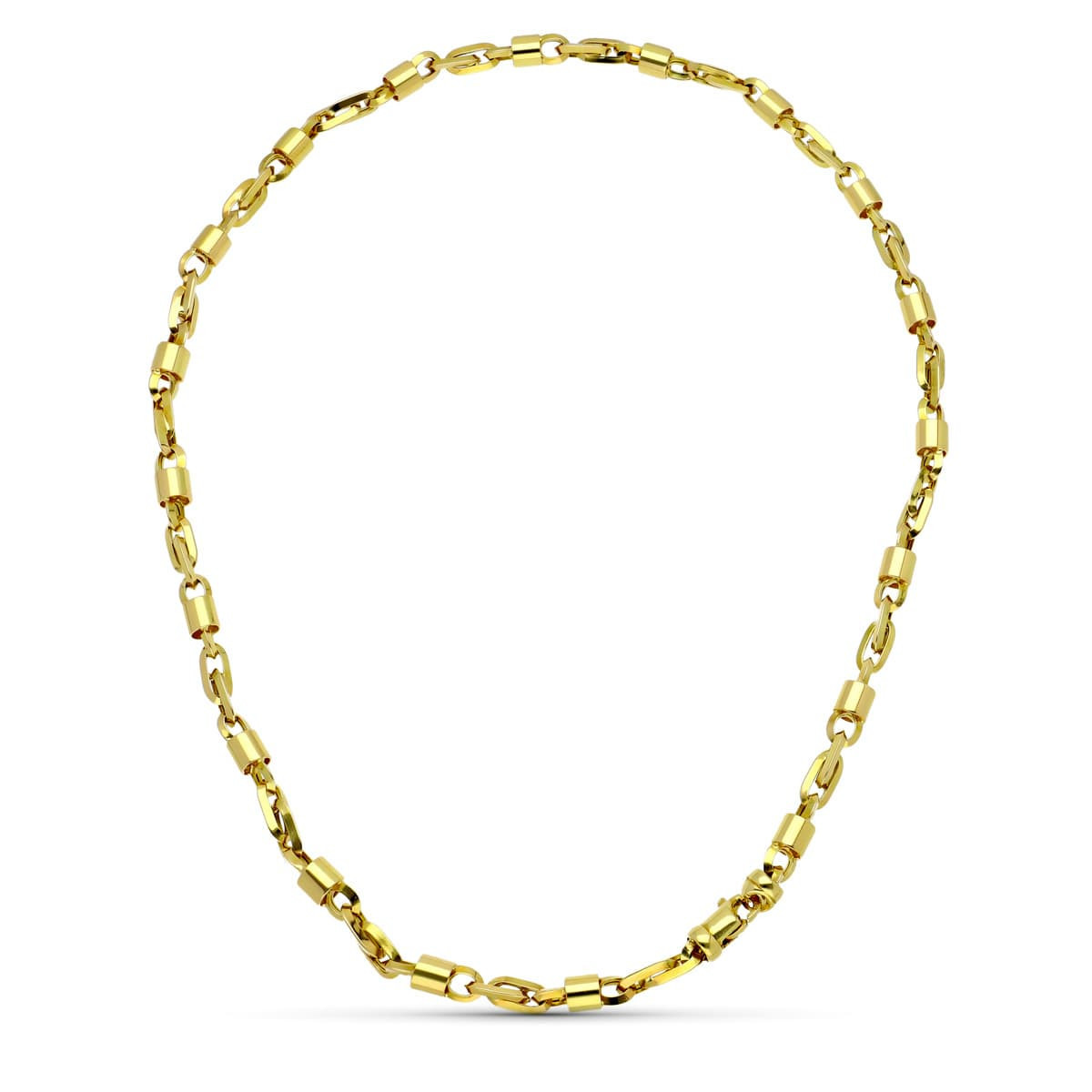 18K Gargantilla Oro Amarillo Hueca