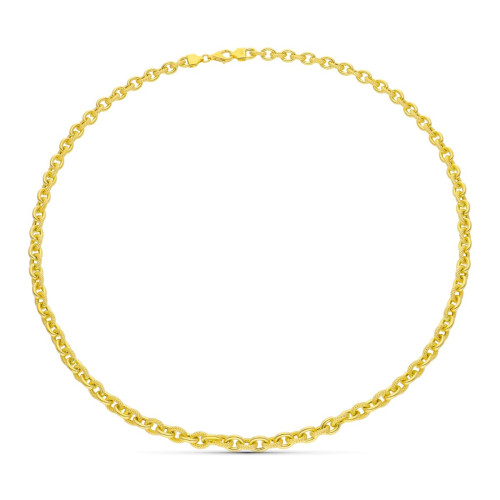 18K Gargantilla Oro Amarillo Eslabones 52 Cm