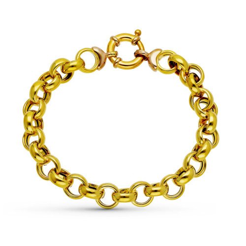 18K Pulsera Oro Amarillo Rolo