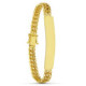 18K Pulsera Esclava Oro Amarillo Caraqueña 19 Cm Ancho 7 Mm