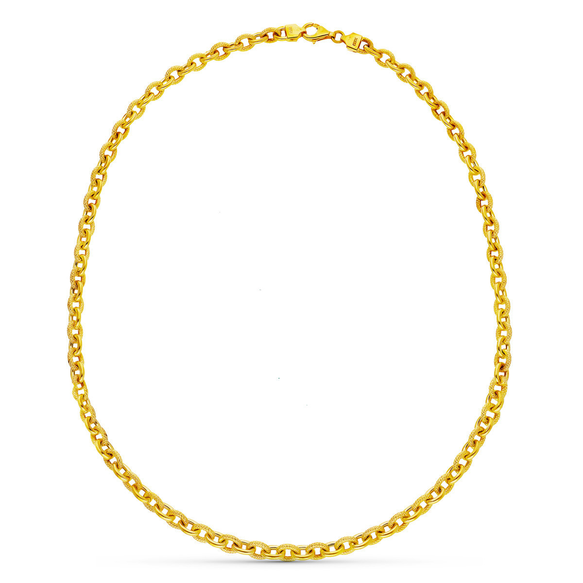 18K Collar Oro Amarillo Rolo 45Cm