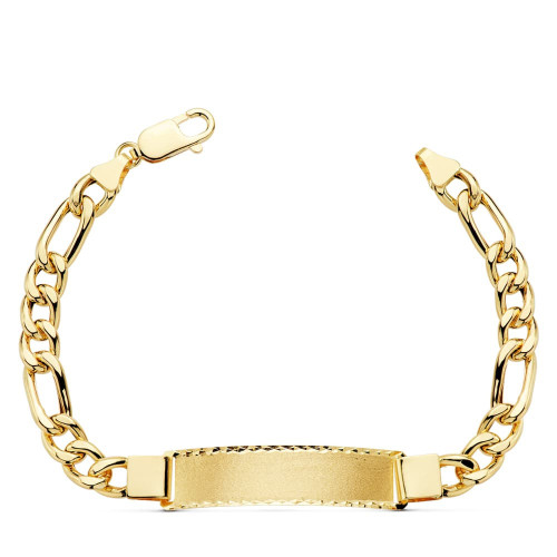 18K Pulsera Esclava Oro Amarillo Cartier Hueca 21.5 Cm