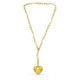 18K Gargantilla Oro Amarillo Hueca Corazon