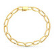 18K Pulsera Oro Amarillo Bilbao Maciza 21 Cmts 6 Mm