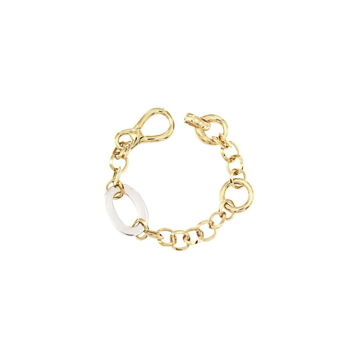 18K Pulsera Bicolor 21 Cm