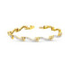 18K Pulsera Oro Bicolor Con Circonitas