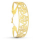 18K Pulsera Rigida Oro Amarillo Elefantes 20 Mm