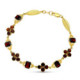 18K Pulsera Oro Amarillo Granates