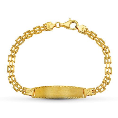 18K Pulsera Esclava Oro Amarillo Panter 19 Cm