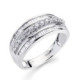 18K Sortija Oro Blanco Diamantes Talla Brillante 0.273/0.38  Qts.