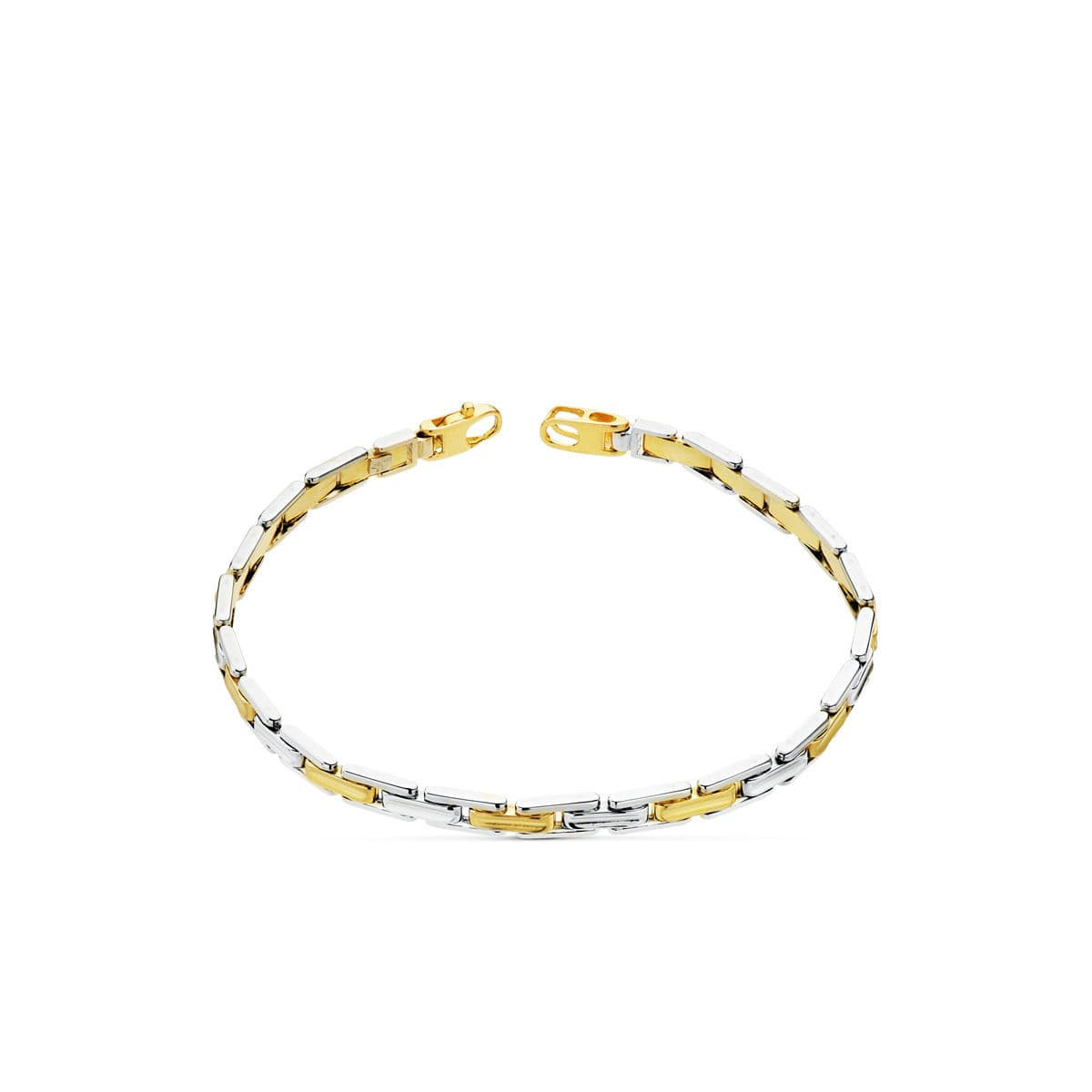 18K Pulsera Bicolor 21.5 Cm