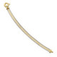 18K Pulsera Bicolor Malla 20Cm