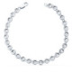 18K Pulsera Riviere Oro Blanco 31 Diamantes 0.434 Qts.  4.85 Mm 19 Cmts