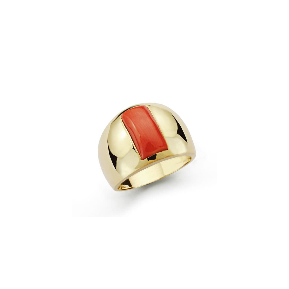 18K Sortija Coral Fino