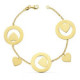 18K Pulsera Rolo Corazones 19Cm 8.95 Gr