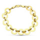 18K Pulsera Oro Amarillo Circulos. 20 Cm