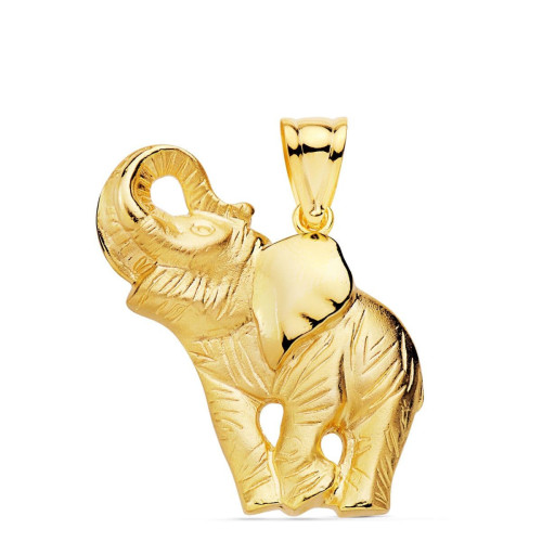 18K Colgante Elefante 35X33Mm 8.40Gr