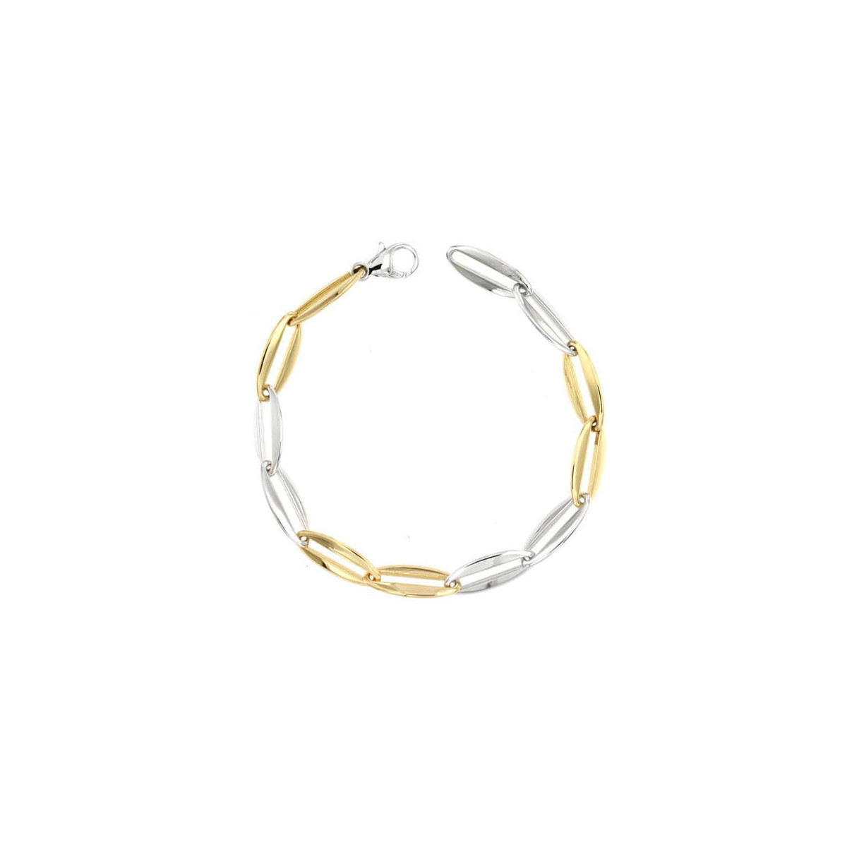 18K Pulsera Bicolor 20 Cm