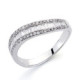 18K Sortija Oro Blanco Diamantes Talla Brillante 0.180 Qts.  -0.300 Qts.