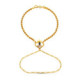 18K Pulsera Oro Amarillo India Zafiro Corazon