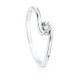 18K Solitario Oro Blanco Diamante Talla Brillante 0.100 Qts. G-Vs2