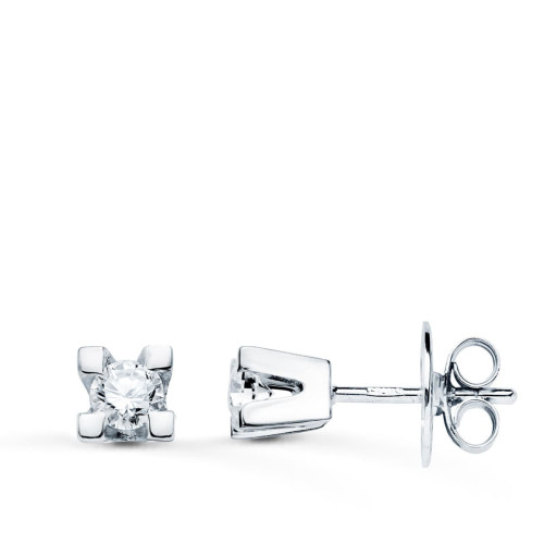 18K Pendientes Brillantes 0.20Qtes Si-H