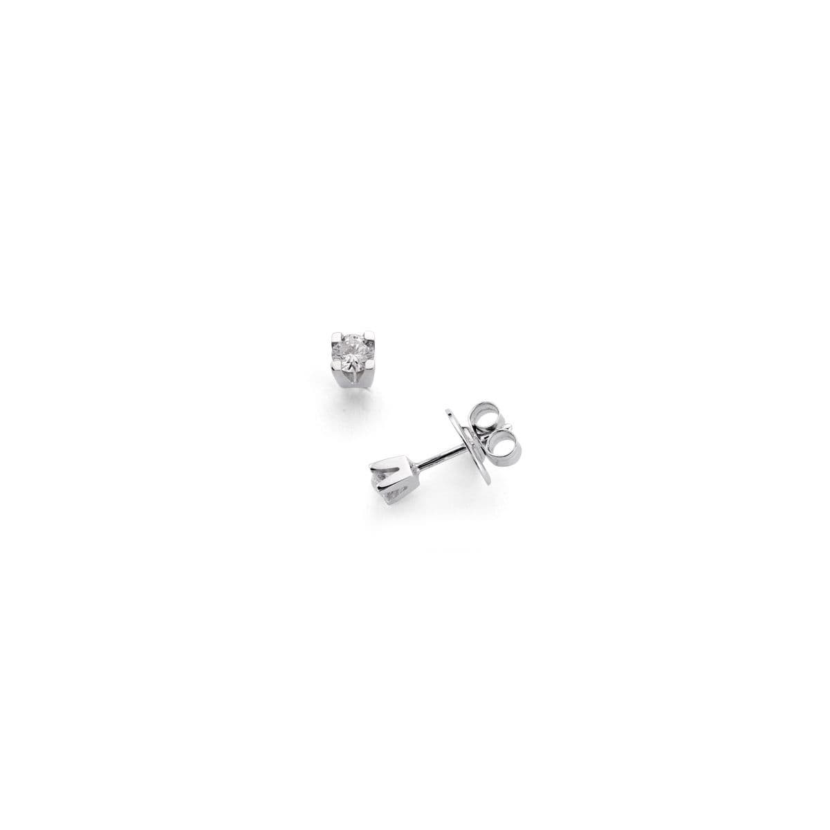 18K Pendientes 2 Diamantes 0.11 Qts. Si-H