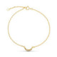 9K Pulsera Oro Amarillo 16 Cm Extension 18Xm Luna Diamantes 8X4 Mm 0.034 Cts