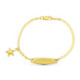 18K Esclava Oro Amarillo Estrella 13 Cm