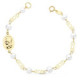 18K Pulsera Comunion Perla 5 Mm 16.5Cm