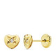 18K Pendientes Oro Amarillo Corazon 5X4.5 Mmrosca