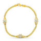 18K Pulsera Oro Amarillo Comunion Circonitas