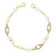 18K Pulsera Comunion Perla 5 Mm 17 Cm