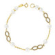 18K Pulsera Comunion Perla 5.5 Mm 18 Cm