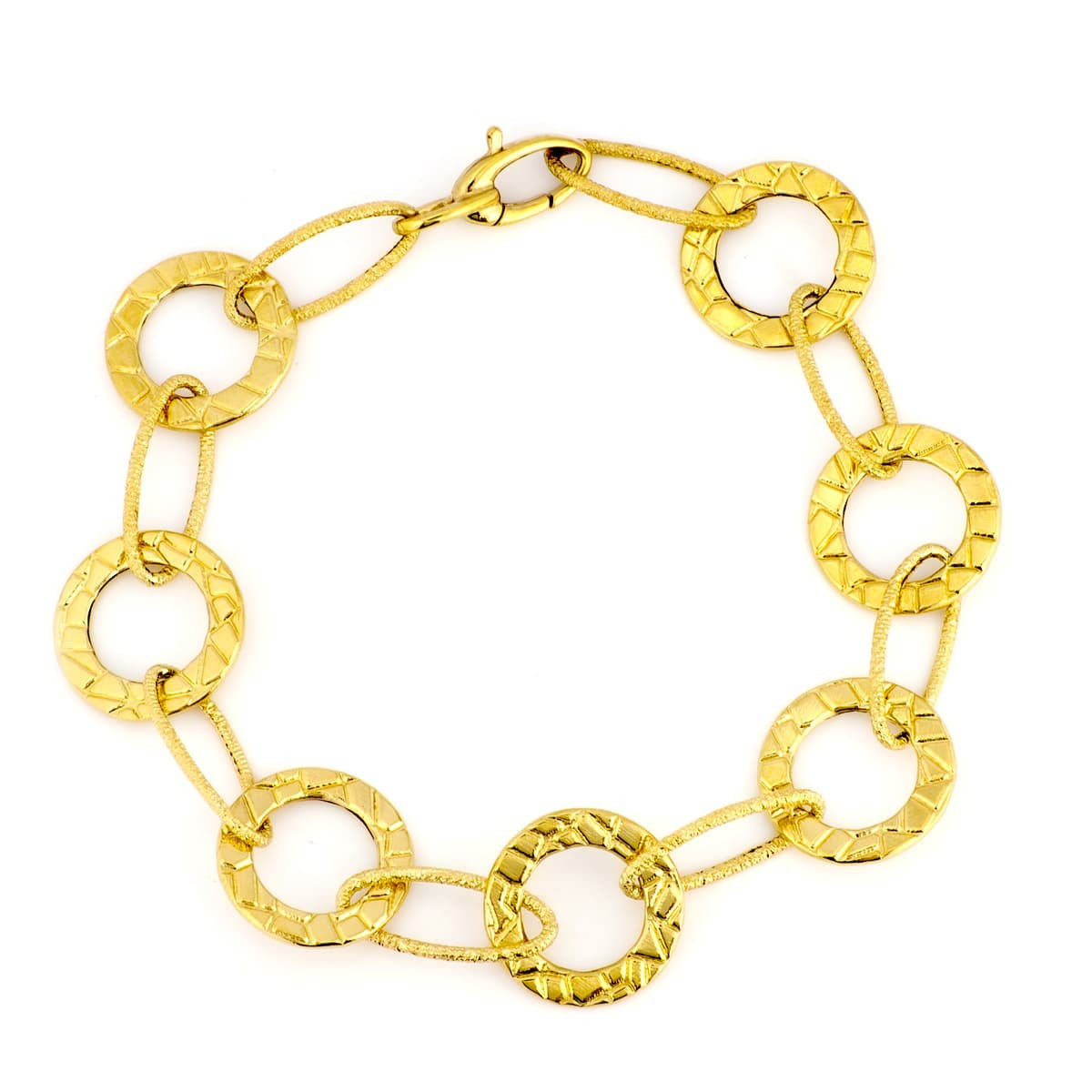 18K Pulsera Oro Amarillo Eslabones