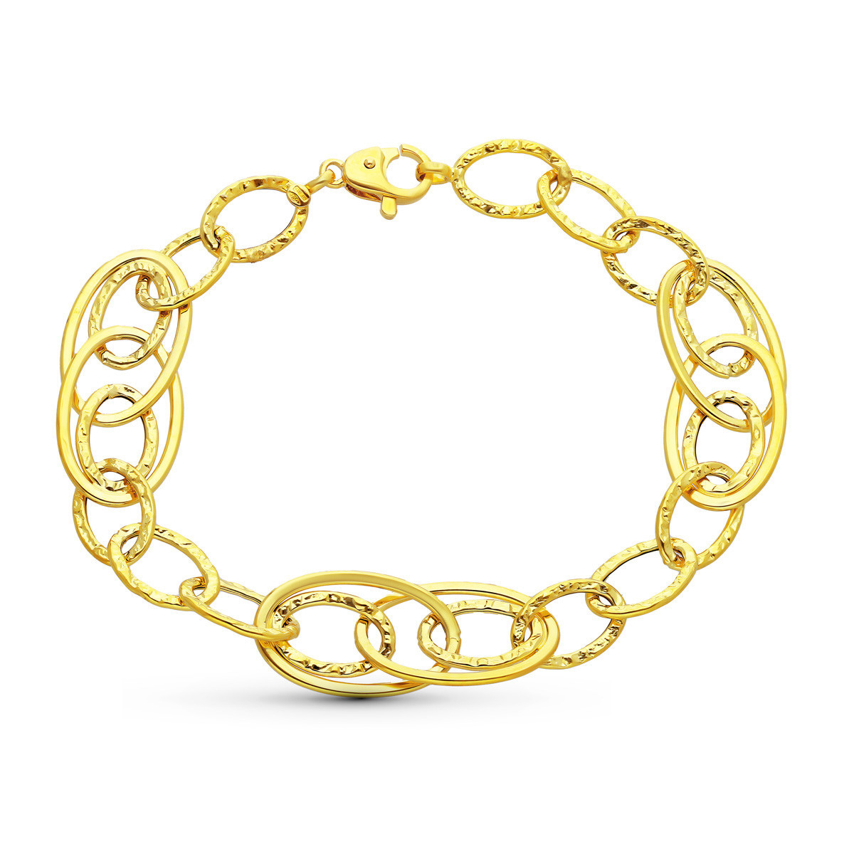 18K Pulsera Oro Amarillo Eslabones