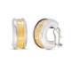 18K Pendientes Oro Bicolor Greca 17X8 Mm